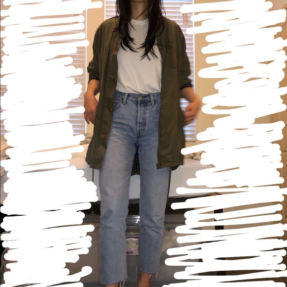 Zara Dark/Army Green Jacket - Picture 6 of 7